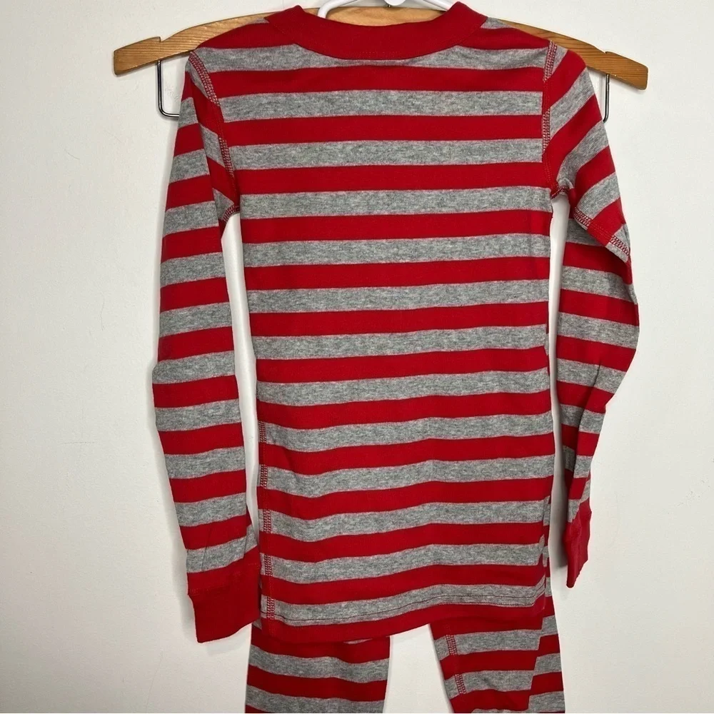 Hanna Andersson red & gray striped pajamas size‎ 5